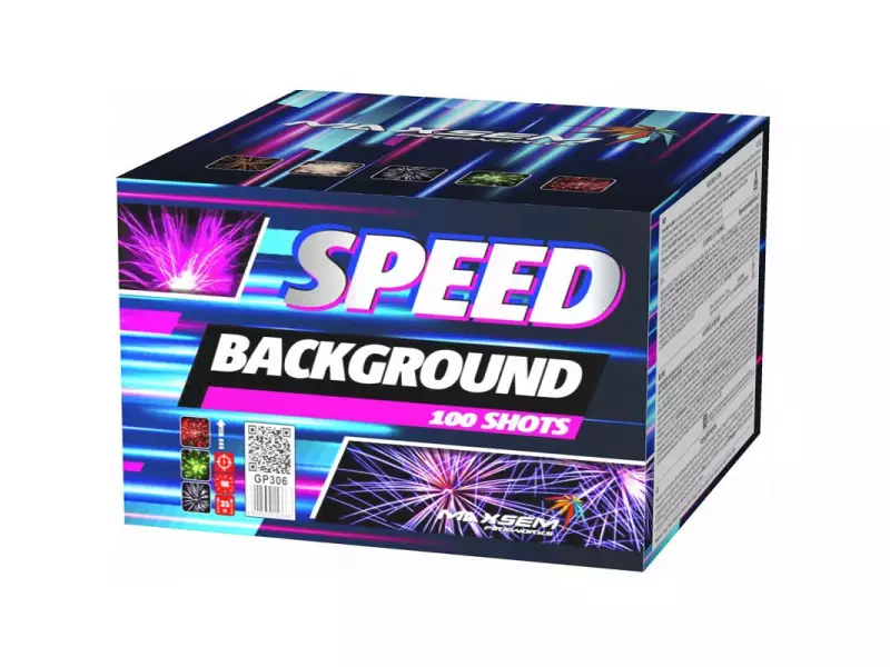 Батарея салютов MAXSEM GP306 Speed Background, 0,6"/100 залпов